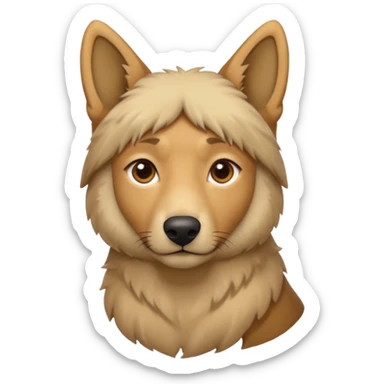 sand colored shepard sticker