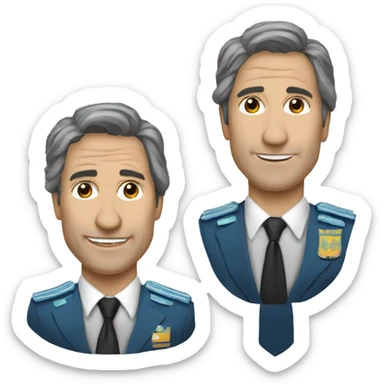javier milei president of argentina sticker
