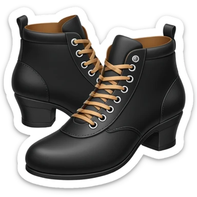 shoe black sticker