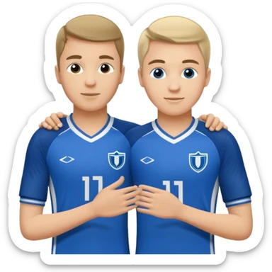 Het moet een staf worden van 3 prestatieteams voetbal van Olympia'18 met de hoofdkleuren blauw en wit sticker