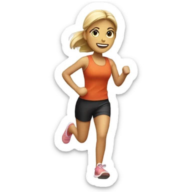 Tapis de course fille sticker