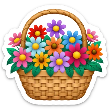 A Flower Basket sticker