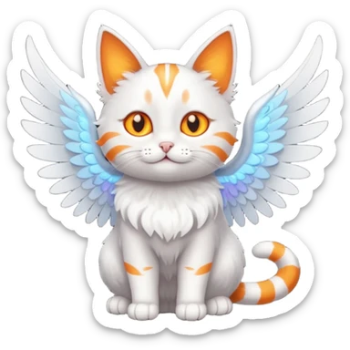 Gatto magico volante  sticker