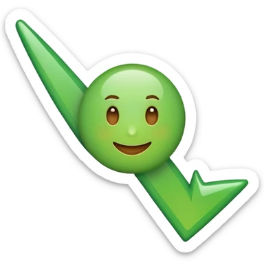 Emoji of a checkmark that's been ticked off sticker