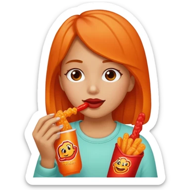 Hot Cheeto girl  sticker