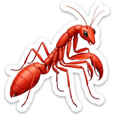 red mantis sticker