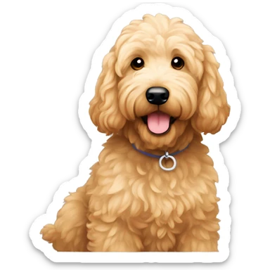 Goldendoodle saying kaitlyn sticker