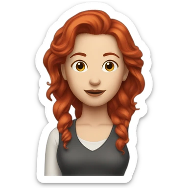 Justine Triet director red hair sticker