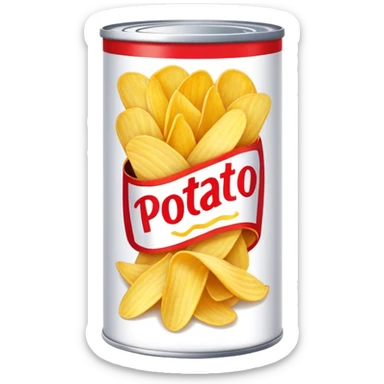 potato chips tube can packaging sticker