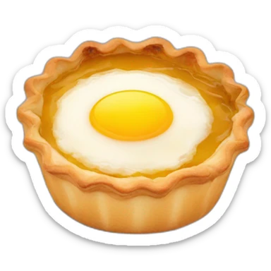 Egg tart sticker