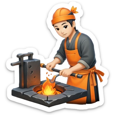 A Japanese blacksmith forge sticker