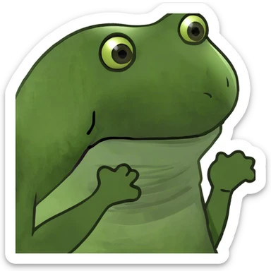 Frog sticker