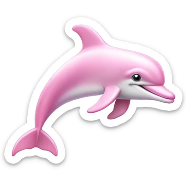 Pastel-pink-colors-dolphin sticker
