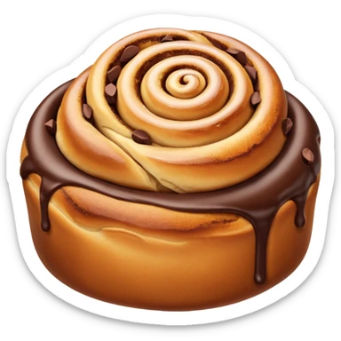 Cinnamon buns with chocolate chips sticker