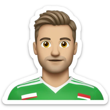 hungarian football player sticker