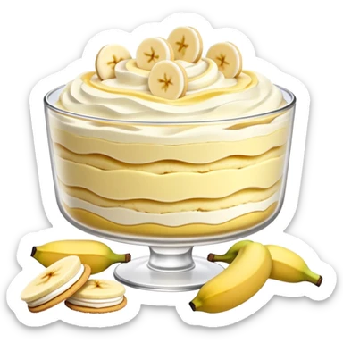 Banana pudding sticker