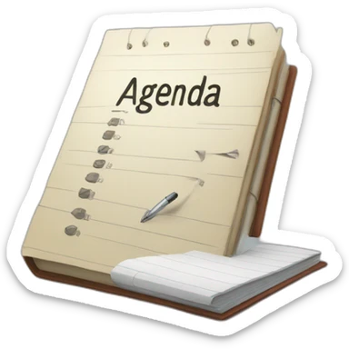 Agenda sticker