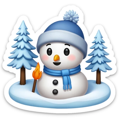 winter themed sticker