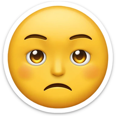 Emoji face annoyed  sticker