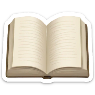 Aesthetic bege book sticker