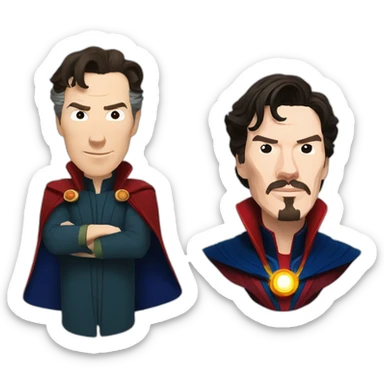 benedict cumberbatch with doctor strange sticker