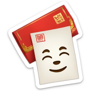 thank you my boss, red packet sticker