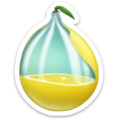 Lemon drop sticker