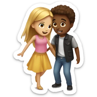 Boy falling in love with a girl  sticker