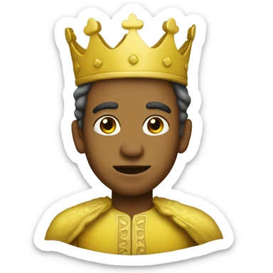 yellow standing prince with yellow skin sticker