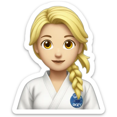 judoka-girl-blond sticker