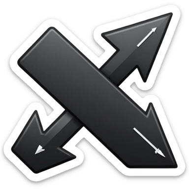 Mach mir eine vireck, auf der rechten seite ein pfeil rauf auf der linken einer runter sticker