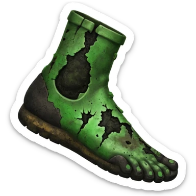 Moldy black guys foot sticker