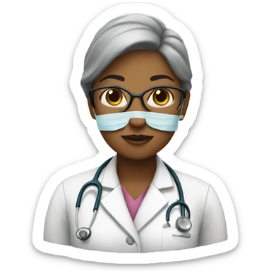 Doctor woman sticker