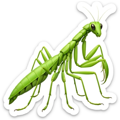 A mantis sticker