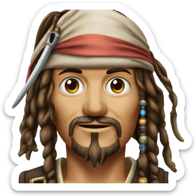 Jack Sparrow blir eyes sticker