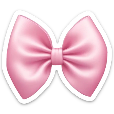Light pink bow sticker