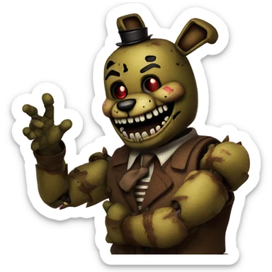 Springtrap from fnaf  sticker