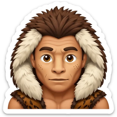 prehistoric human sticker