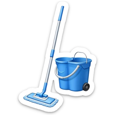 Hoover mop and bucket sticker