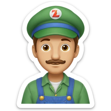 luigi sticker