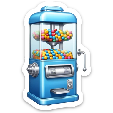 blue candy machine sticker