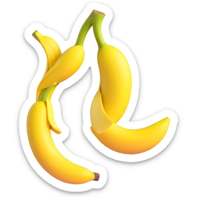 banana peel sticker