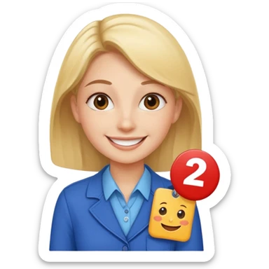 a fun loved shopping assistant sticker