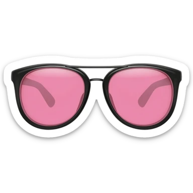 lentes de sol con el vidrio rosa SIN CARA sticker