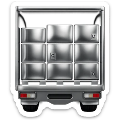 Transform this emoji into a 3D chrome style with a highly reflective metallic look, keeping all details and pose the same, no background. sticker