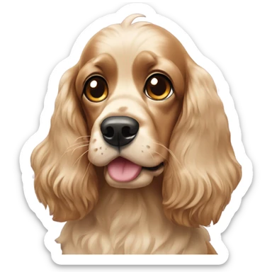 A cocker spaniel sticker