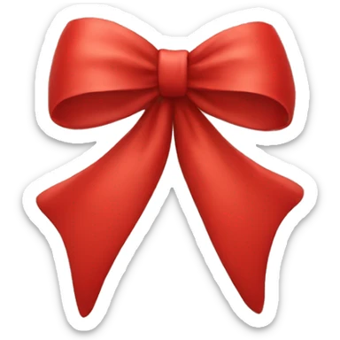 Red bow sticker