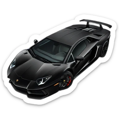 black lamborghini aventador sticker