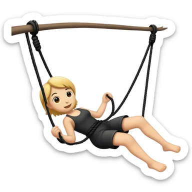 black rope swing sticker