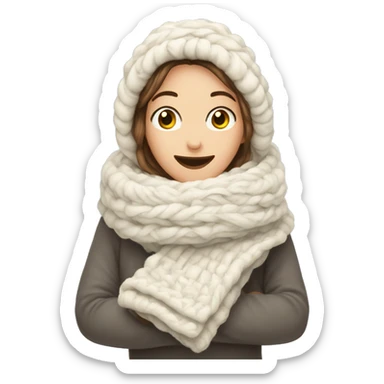 cozy winter folded blanquet sticker